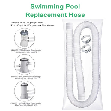 Swimming Pool Replacement Hose 1.25 inch Diameter Swimming Pool Pump Replacement Hose Filter Pump Hose For Pool Pump Filter