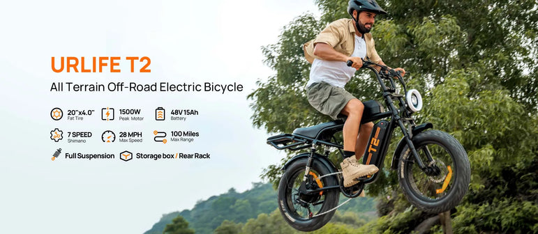 1500W Peak Electric Mountain Bike 48V 15.6Ah Removable Battery 28MPH 100 Mile Range 20X4" Fat Tire E-Bike Free Shipping Hot Sale