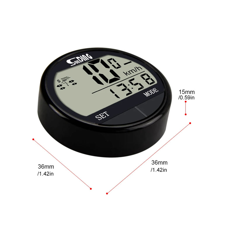 Bike Computer LED Digital Bicycle Speedometer Odometer with Screen Cycling Computer Waterproof for Men Women Teens Bikers Outdoo