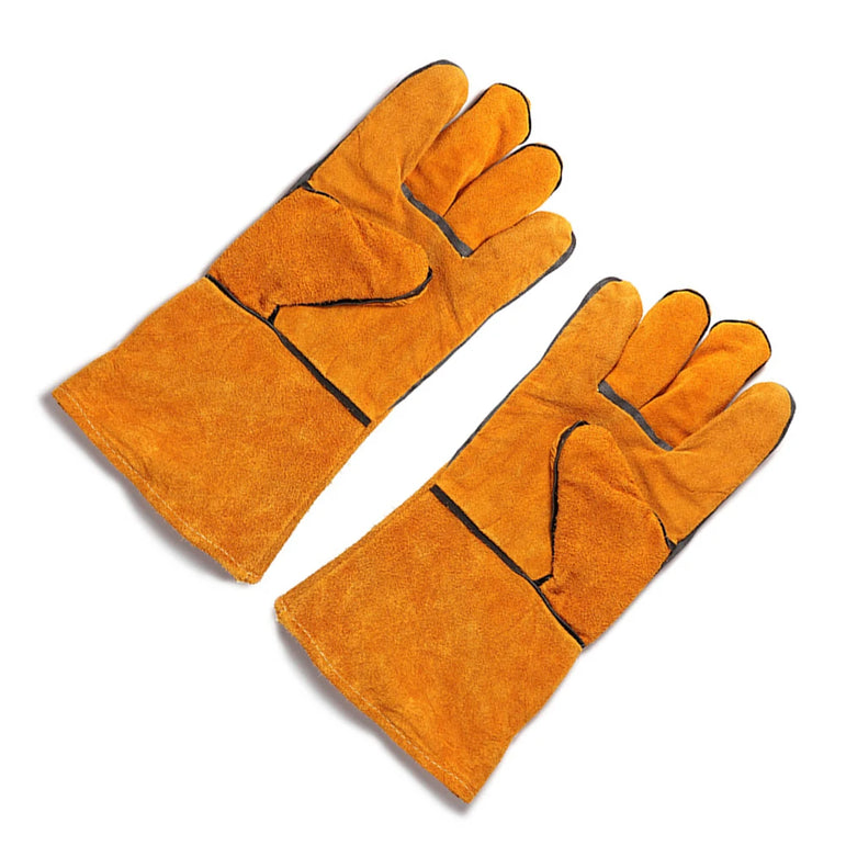 Oven Gloves Heat Resistant Cooking BBQ Grill Glove Non-Slip Insulated Cowhide Leather for Microwave Kitchen Accessories