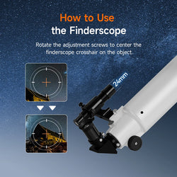 Svbony SV520 90mm Refractor Astronomy Telescope set for Adults and Beginners Professional Observing the Moon photography