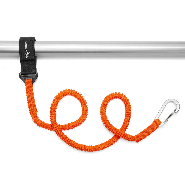 Nylon Elastic Kayak Canoe Paddle Leash Safety Boat Fishing Rod Pole Coiled Lanyards Boat Fastening Accessories