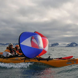 Kayak Downwind Wind Sail Paddle Inflatable Canoe Boats Drifting Wind Sail With Clear Window Boat Folding Thrusters Accessory