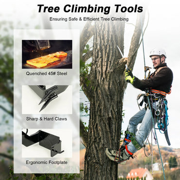 Tree Climbing Gear Set 220LB Capacity Professional Ascension Equipment Fruit Picking Logging Rescue Hunting Rock Climbing