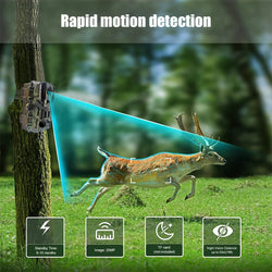 Outdoor Trail Camera 20MP 1080P HD Hunting IP66 Waterproof Infrared Night Vision Motion Activated Surveillance Trap Camera
