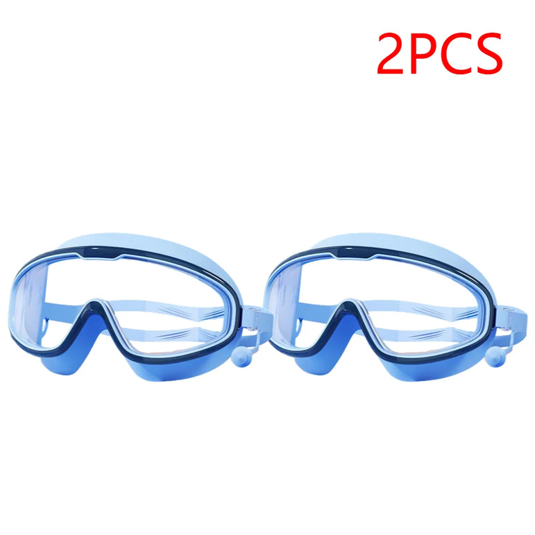 1-5PCS Swim Goggles Anti Fog Swimming Goggles Waterproof HD Swim Glasses Large Frame UV Protection Swim Goggles for Boys Girls