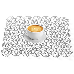 Tableware Insulated Mat Spring Anti Scald Pad Spiral Wire Trivet Heat Insulation Pad Stainless Steel Tableware Mat For Camping