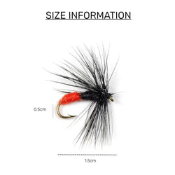 10PCS Ant Dry Fly Trout Fishing Dry Flies Barbless Hooks Fishing Lure Set Artificial Insect Lure Rainbow Grayling Fishing Tackle