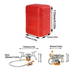 Camping Windproof Stove Powerful Folding Outdoor Burner Stove Foldable Lightweight Picnic Stove For Hiking Cooking Backpacking