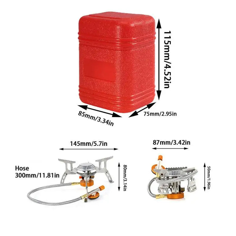 Camping Windproof Stove Powerful Folding Outdoor Burner Stove Foldable Lightweight Picnic Stove For Hiking Cooking Backpacking