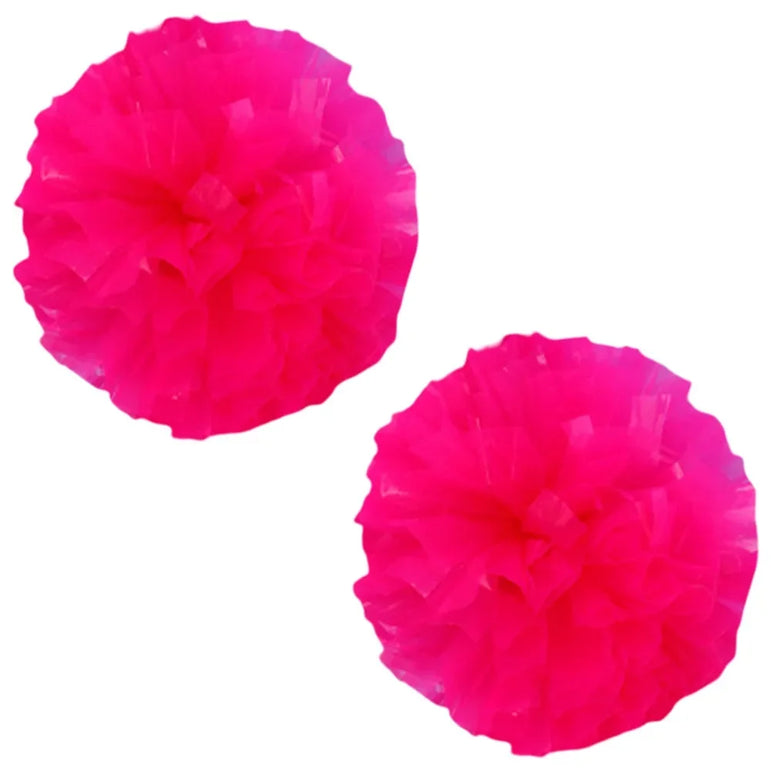 2 PCS Cheerleading Pom Poms Rainbow Metallic Streamer Pompoms Dance Party Football Club Decor Hand Flower Aerobics Cheer Balls