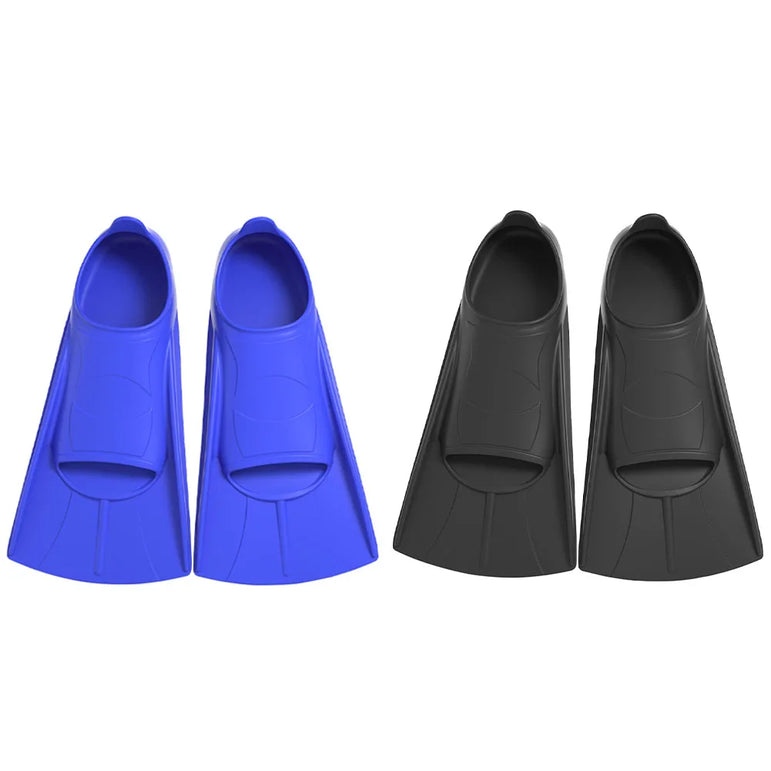 Swimming Fins for Children Adults Unisex Freestyle Silicone Short Fins for Swimming Diving Training Non Slip Diving Accessories