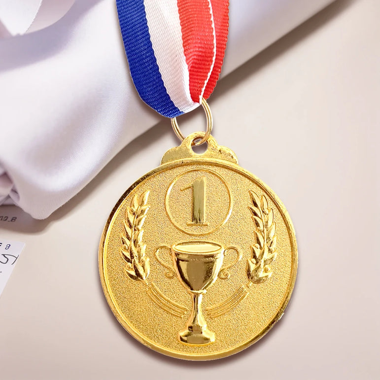 Gold Silver Bronze Medal Gold Silver Bronze Prizes Award Soccer Football Medals for Championship Cheerleading Sports Competition