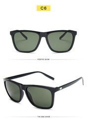Sports Polarized Sunglasses Men Women Classic Square Plastic Driving Sun Glasses Male Fashion Black Outdoor Shades UV400