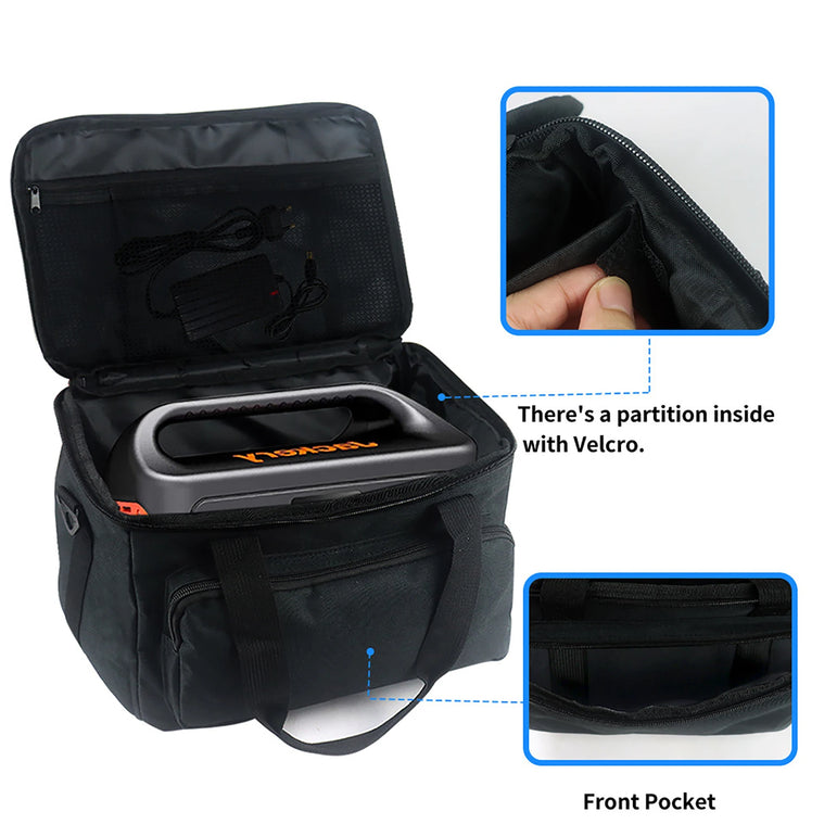 Power Station Bag Carrying Case Compatible With Jackery Explorer 240 300 160 Large Capacity For Charging Cable And Accessories