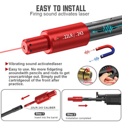 22LR 243 multifunctional magnetic red green light trainer, dual-purpose for training and calibration