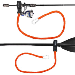 Nylon Elastic Kayak Canoe Paddle Leash Safety Boat Fishing Rod Pole Coiled Lanyards Boat Fastening Accessories