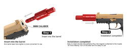 9MM 38SPL multifunctional magnetic red green light trainer, dual-purpose for training and calibration