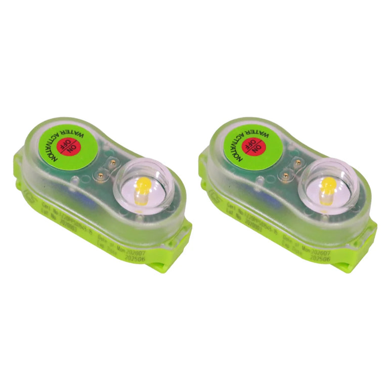 5-1pcs Surfing Life Jacket Light LED Lithium Lamp Position Indicator Self-Lighting Swimming Life Vest Emergency  Lamp