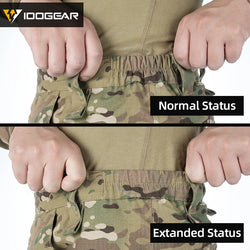 IDOGEAR Combat UFS Pants Tactical Pants w/ Knee Pads Camo Trousers Outdoor Hunting 3209