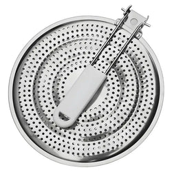 Stainless Steel Heat Diffuser For Stove Multipurpose Stove Flame Guard Simmer Plate Wear-resistant Kitchen Gadget User Friendly