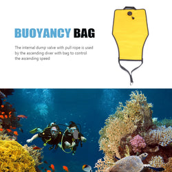 30lbs Swimming Salvage Bag with Open Bottom Diving Buoyancy Lift Bag Over Pressure Valve Lift Bag for Scuba Diving Snorkeling