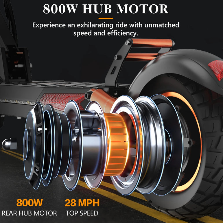 Electric Scooter IENYRID M4 Pro S+ 800W Motor 48V 12.5AH Battery 10"Tire Escooter 45km/h Max Speed Disc Brake LCD Display
