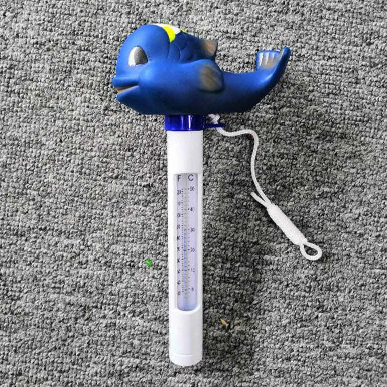 Swimming Pool Thermometer Cartoon Cute Whale  0℃-50℃ Thermometer Meter Funny Bath Thermometer for Outdoor Indoor Swimming Pools