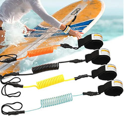 Coiled Surf Leash Safety Surf Sup Coiled Premium Surf Surfboard Paddle Board Wrist Ankle Leash for Sea Surfing Leg Rope