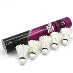 12Pcs/lot Badminton Natural Duck Feather Balls Training Badminton White Feather Shuttlecock For Sports Practice Equipment