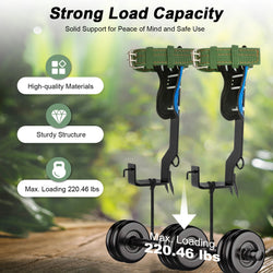 1 Pair Tree Climbing Tools Spike Set Climb Trees Rope Tool with Safety Belt for Outdoor Jungle Survival Climbing Fruit Picking