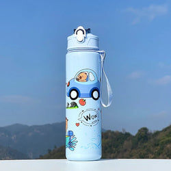 700ml Capybara Cute Water Cup with Straw & Handle Sports Water Bottle Portable Drinking Bottle for Boys Girls Daily Use