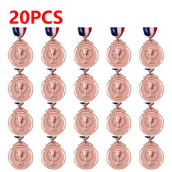 10-50pcs 2" Gold Silver Bronze Award Medal Zinc Alloy Round Winner Medals w/ Neck Ribbon 1st 2nd 3rd Prizes Winner Prize Present
