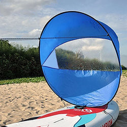 Kayak Downwind Wind Sail Paddle Inflatable Canoe Boats Drifting Wind Sail With Clear Window Boat Folding Thrusters Accessory