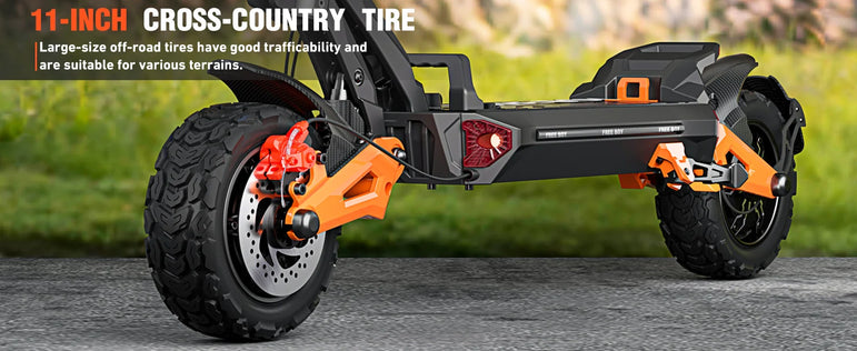 Dual Motor Adult Dual Shock-Absorbing Electric Scooter Long Endurance Double Rocker Arm Commuter Off-Road E-Scooter