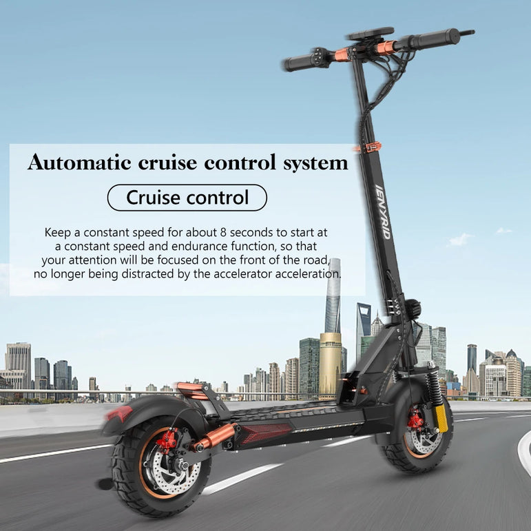 Electric Scooter IENYRID M4 Pro S+ 800W Motor 48V 12.5AH Battery 10"Tire Escooter 45km/h Max Speed Disc Brake LCD Display