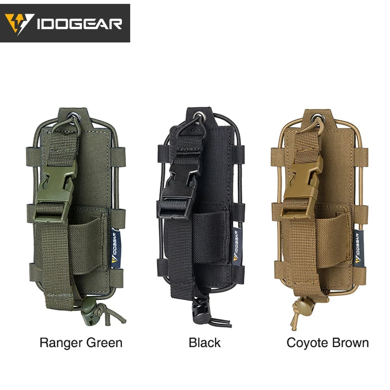 IDOGEAR Tactical Radio Pouch Gridlok BAOFENG/POFUNG UV5R UV82 Talkie Walkie MOLLE Radio Pouch 35110