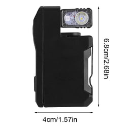 Rechargeable EDC Flashlight 400 Lumens Mini Flashlight with RGB Light Magnetic Keychain Flashlight for Outdoor Camping Hiking