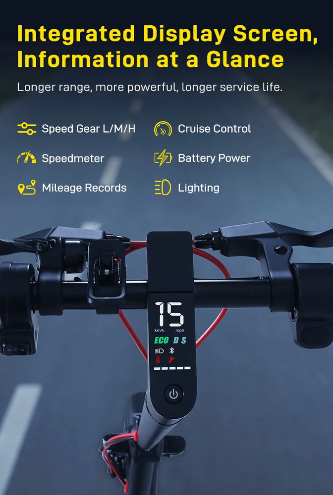 Mankeel MK085 Pro Adult Electric Scooter 350W 19MPH Top Speed Dual Shock Absorption 19Miles Range Smart APP 10inch E Scooter
