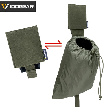 IDOGEAR Tactical Micro Dump Pouch MOLLE Roll-Up Mag Recycling Pouch Foldable 35111