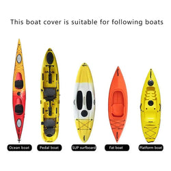 Waterproof Outdoor Fishing Boat Cover Boat Cover With Excellent Protection UV Resistant Cover For Kayaks In Various Sizes