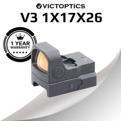 VictOptics V3 1x17x26 Red Dot Sight For Close-in Work&General Shooting Compatible With R.M.R Footprint For Airsoft