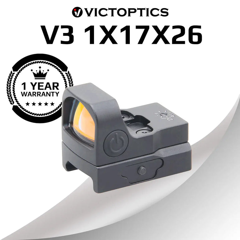 VictOptics V3 1x17x26 Red Dot Sight For Close-in Work&General Shooting Compatible With R.M.R Footprint For Airsoft