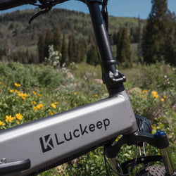 Luckeep X1 LIte Fold Electric Bike 1400W Peak Motor 48V15AH Removable Battery E Bike 20 Inch Fat Tire Commuter Electric Bicycle