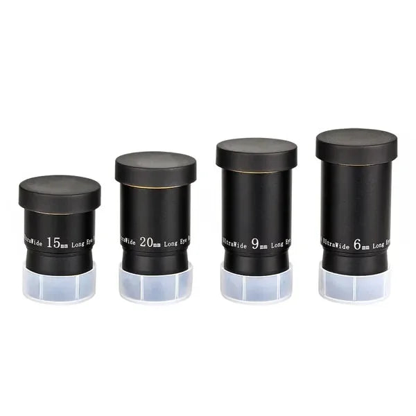 SVBONY 1.25" Telescope Eyepiece 6/9/15/20mm 66° Ultra Wide Angle FMC Eyepiece Set for Telescope