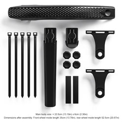 1pc Front Rear Tire Mud Guard Strong Toughness Cycling Mud Flaps Universal Front&Rear Mudguard for Front Rear Wheels Below 50mm
