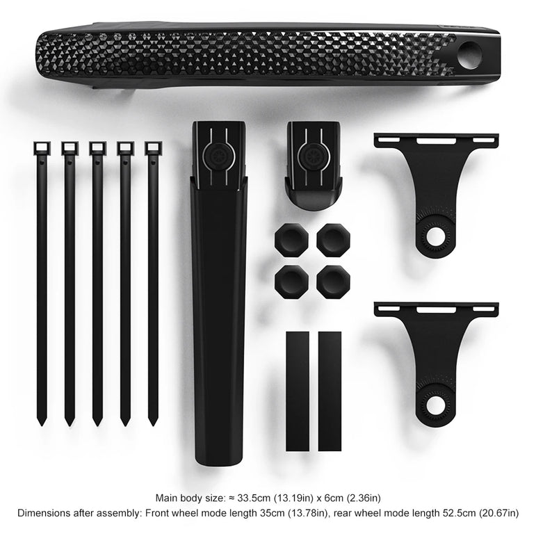 1pc Front Rear Tire Mud Guard Strong Toughness Cycling Mud Flaps Universal Front&Rear Mudguard for Front Rear Wheels Below 50mm