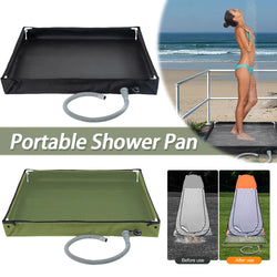 Portable Shower Pan Camping Shower Base Camping Shower Tent Floor Base for RV Outdoor Camping Shower Beach Pet Bath