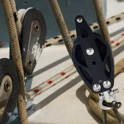 Pulley Accessories nylon+Stainless Steel Rope Pulley Efficient bearing design Fix Paddle Pole Net Pulley Tool Kayak Boat fitting