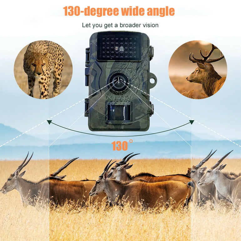 Outdoor Trail Camera 20MP 1080P HD Hunting IP66 Waterproof Infrared Night Vision Motion Activated Surveillance Trap Camera